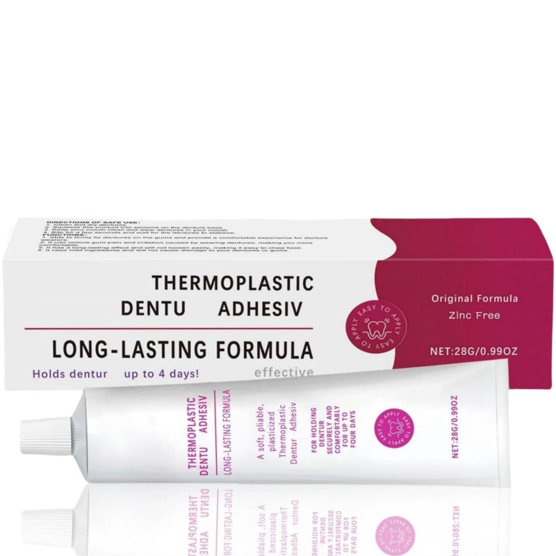 Thermoplastic Den/ture Adhe/sive,Temporary Tooth Repair,Temporary Tooth Filling Repair Kit,Refits and Tightens Loose and Uncomfortable Den/tures,Den/ture Repair Kit,Emergency Den/tal Repair